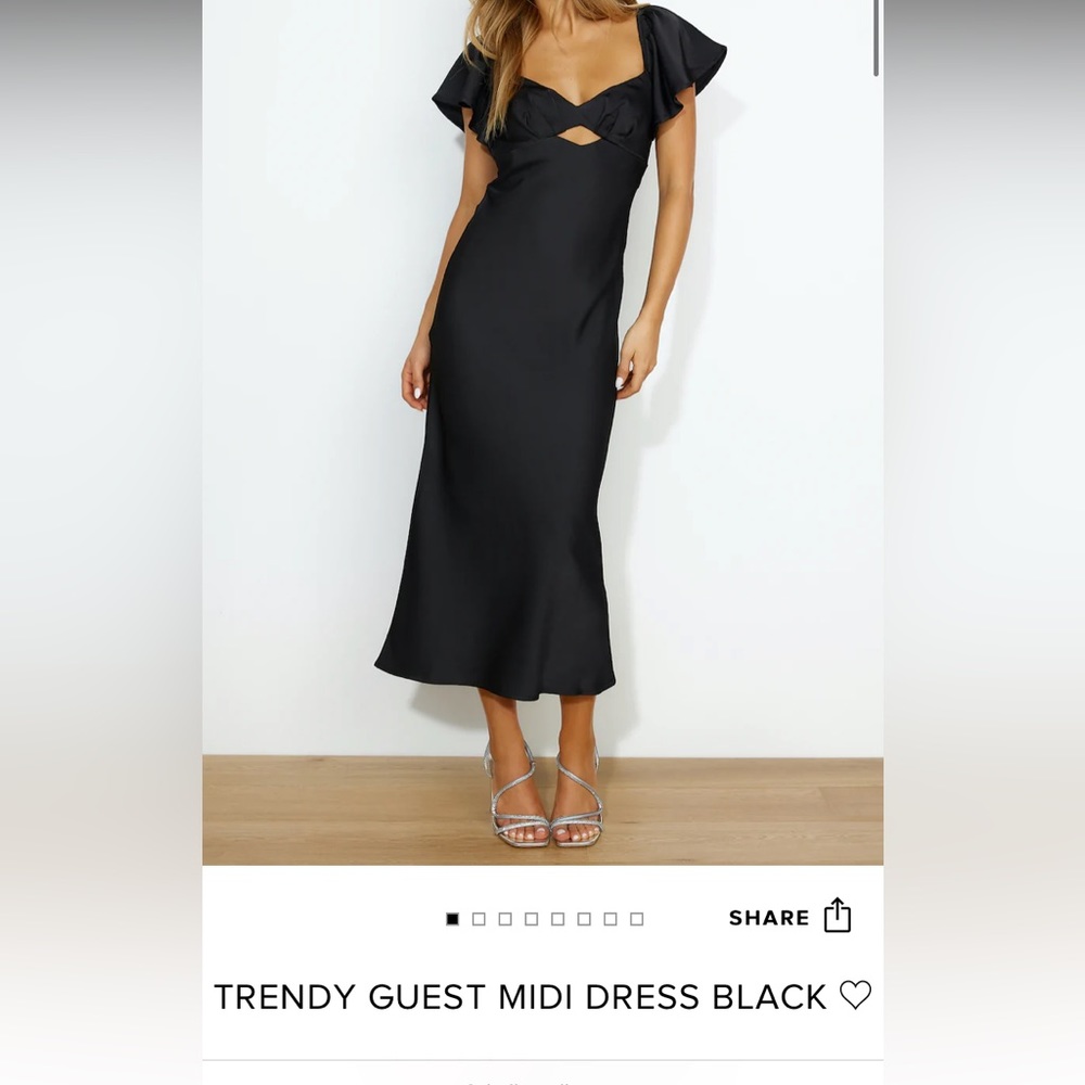 Trendy Guest Midi black dress
